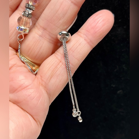 ladies pull string adjustable/retractable bracelet/link chain - Picture 8 of 11